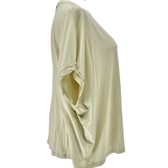 Palo Alto Back Seam Top Womens 3X Sage Green By 78 & Sunny SS Loose Fit - Picture 2 of 10